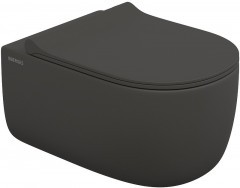 Унитаз Berges Ego XL 083218 подвесной Антрацит матовый с сиденьем Микролифт