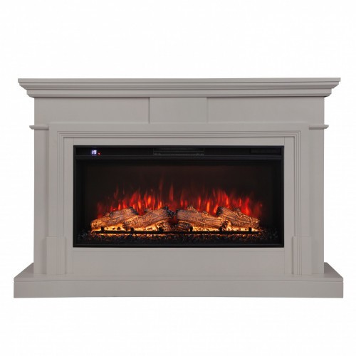 Электрокамин RealFlame Marco 36 GR платиновый c очагом Flash 36
