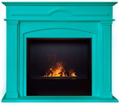Электрокамин RealFlame MIRRA 26 BLUE ATOLL c очагом Cassette-SP 630M 3D