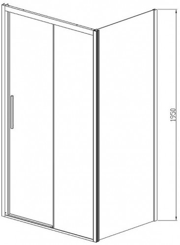 Душевой уголок Vincea Soft 150х90 VSR-3SO9015CL профиль Хром стекло прозрачное