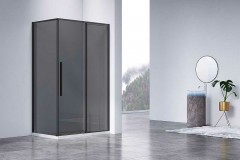 Душевой уголок Vincea Slim-N 140x80 VSR-4SN8014CGB профиль Черный стекло тонированное
