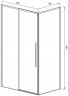 Душевой уголок Vincea Slim-N 140x80 VSR-4SN8014CGB профиль Черный стекло тонированное