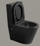 Унитаз компакт Ceruttispa Sella MB CT9865 Черный матовый с бачком и сиденьем Микролифт
