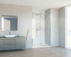 Душевая дверь Vincea Como Soft 130 VDS-1CS130CL профиль Хром стекло прозрачное