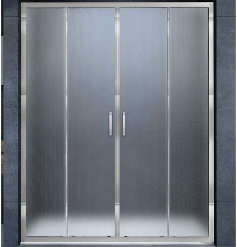 Душевая дверь Vincea Alpha 180 VDS-3AL2180MT профиль Хром стекло текстурное