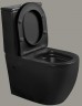 Унитаз компакт Ceruttispa Orlter MB CT9866 Черный матовый с бачком и сиденьем Микролифт