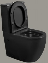 Унитаз компакт Ceruttispa Orlter MB CT9866 Черный матовый с бачком и сиденьем Микролифт