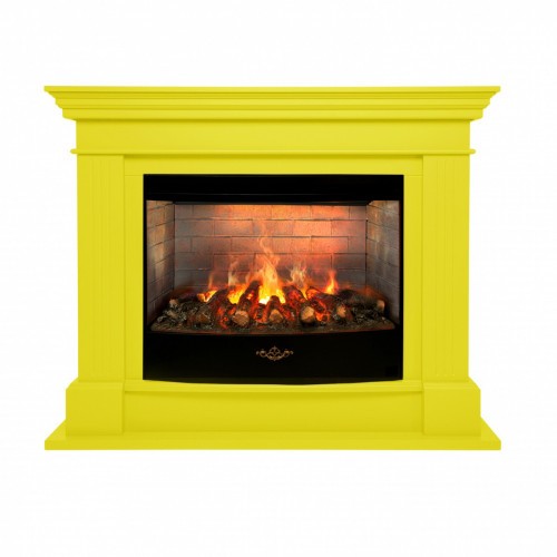 Электрокамин RealFlame Ontario 26/33 желтый c очагом Firestar 33