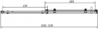 Душевой уголок Vincea Como-N 130x80 VSR-4CN8013CLB профиль Черный стекло прозрачное