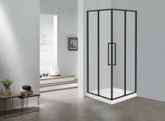 Душевой уголок Esbano Surf 90x90 ESOGS90KVB профиль Черный стекло прозрачное