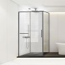 Душевой уголок Vincea Slim Soft 150x80 VSR-1SS8015CLGM профиль Воронная сталь стекло прозрачное