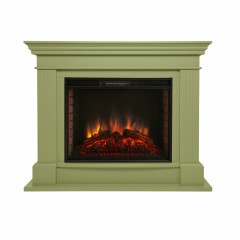Электрокамин RealFlame Ontario 26/33 GN оливковый c очагом Epsilon 26 SIR