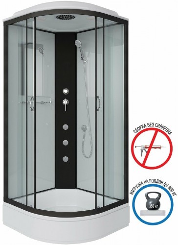 Душевая кабина Niagara Classic 100х100 NG-6702-14G с гидромассажем