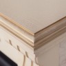 Электрокамин RealFlame Athena WT белый дуб с золотой патиной с очагом Majestic Lux Brass