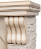 Электрокамин RealFlame Athena WT белый дуб с золотой патиной с очагом Majestic Lux Brass