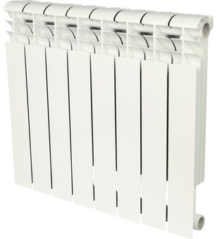 Биметаллический секционный радиатор отопления Rommer Profi Bm 350 (Bi 350-80-150) / 8 секций